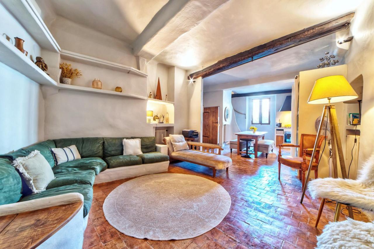 Townhouse Mougins In The Old Village, Fantastic View, Sea And Mountains Exterior photo